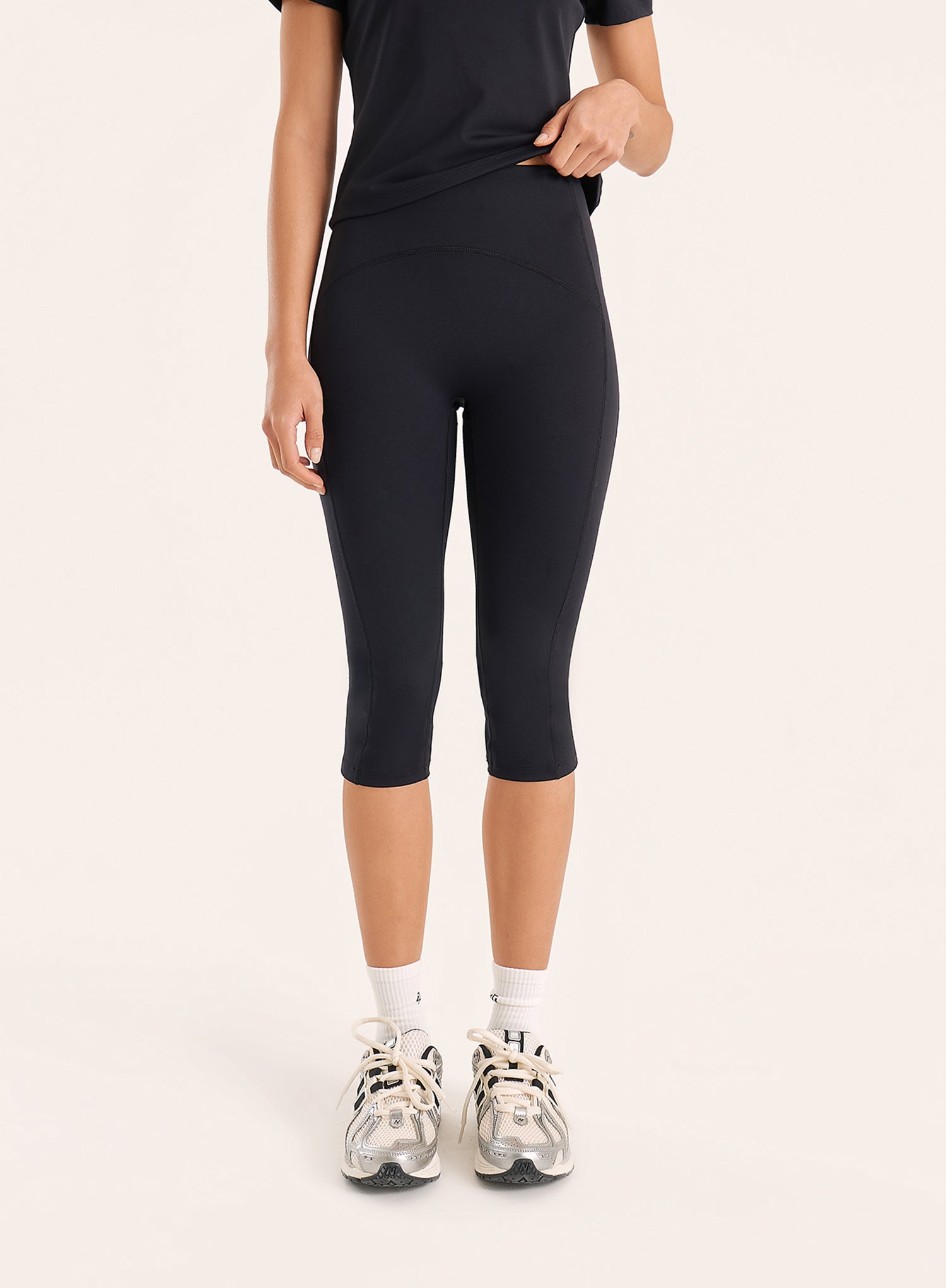 Black Soft Touch Capri Legging